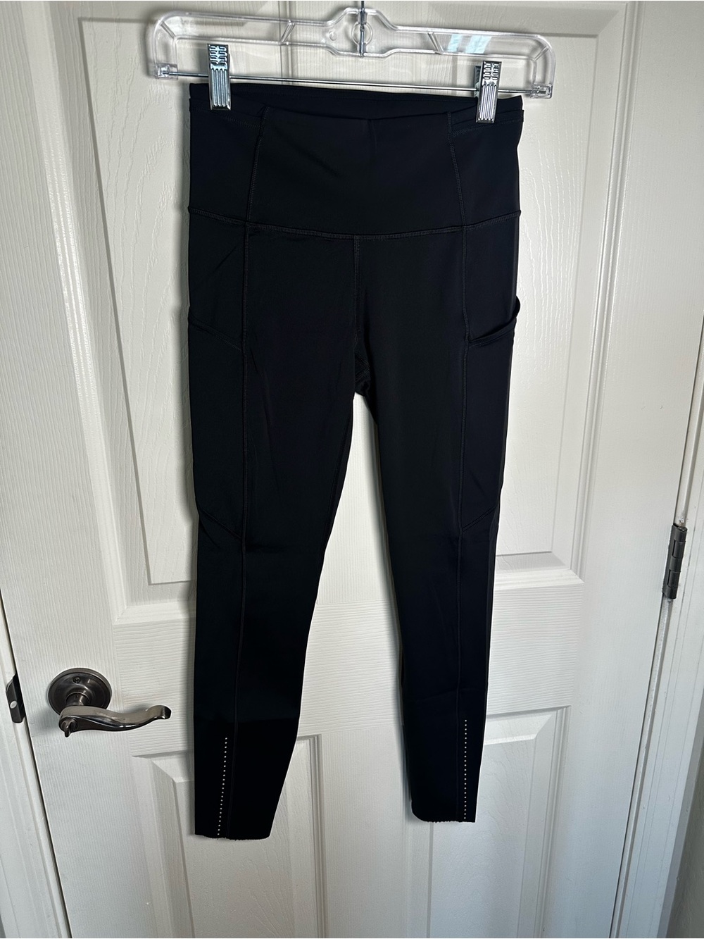 Black Lululemon Fast & Free 7/8 Tight II Nulux 25"
